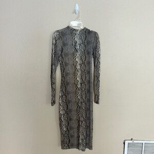 AFRM Snakeskin Dress